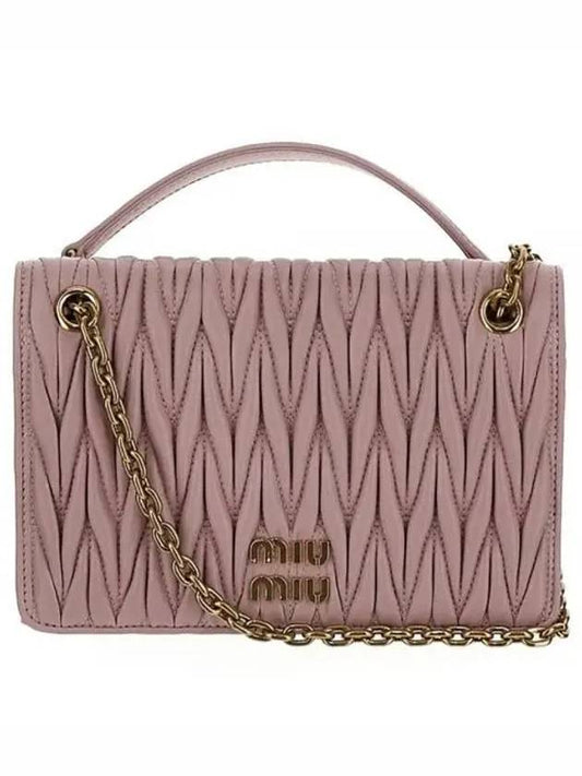 Matelasse Nappa Leather Mini Bag Pink - MIU MIU - BALAAN 2