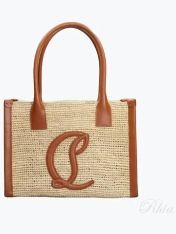 BY MY Side Raffia Tote Bag 1245234 6039 - CHRISTIAN LOUBOUTIN - BALAAN 1