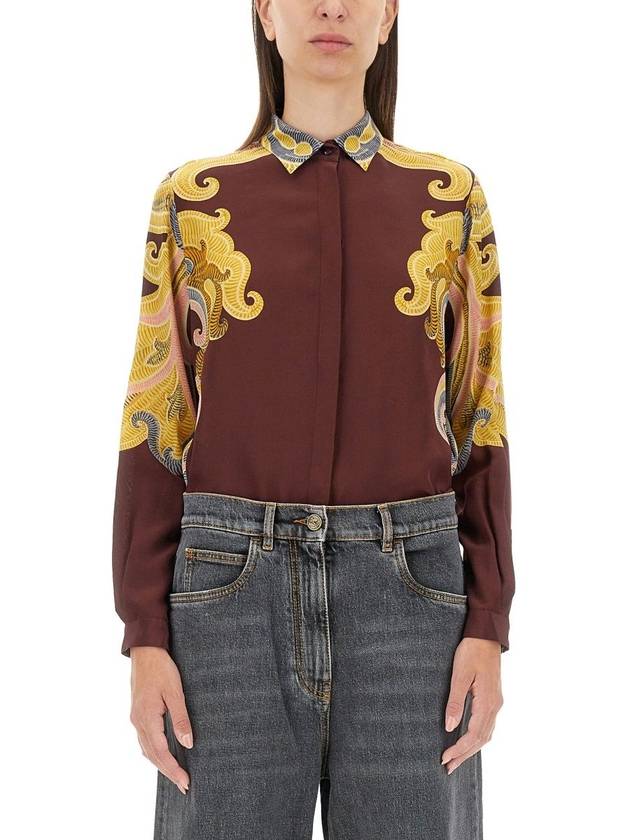 Etro Shirt With Floral Print - ETRO - BALAAN 1