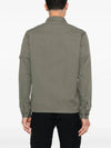 Oversized Organic Gabardine Long Sleeve Shirt Green - CP COMPANY - BALAAN 5