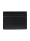 Monogram Card Case in Smooth Leather Black - SAINT LAURENT - BALAAN 3