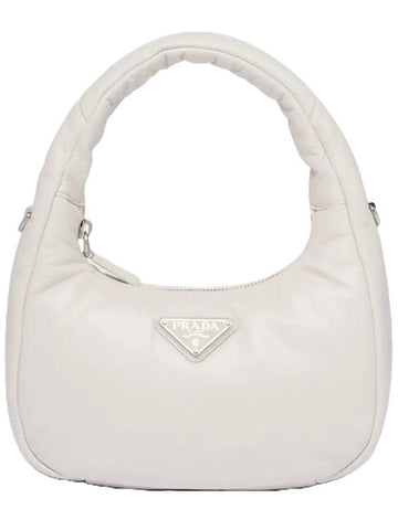 Soft Padded Nappa Leather Mini Bag White - PRADA - BALAAN 1