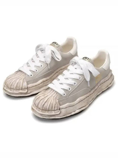 24 A12FW720 white BLAKEY OG sole leather low top sneakers - MIHARA YASUHIRO - BALAAN 1