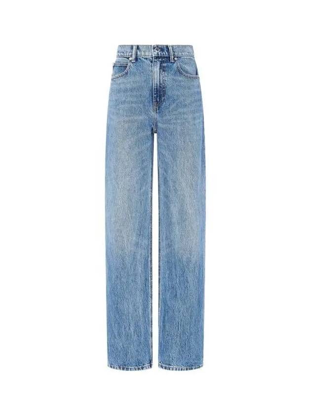 Relaxed washed denim pants indigo 270692 - ALEXANDER WANG - BALAAN 1