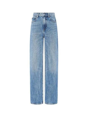 Relaxed washed denim pants indigo 270692 - ALEXANDER WANG - BALAAN 1