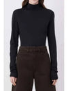 Rib Turtleneck Black - LEMAIRE - BALAAN 2