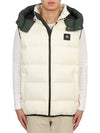 Logo Patch Hoodie Padding Vest White - MOOSE KNUCKLES - BALAAN 3