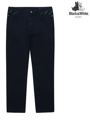 heated printed denim pants 5403GZWDNAVY - BLACK&WHITE - BALAAN 1