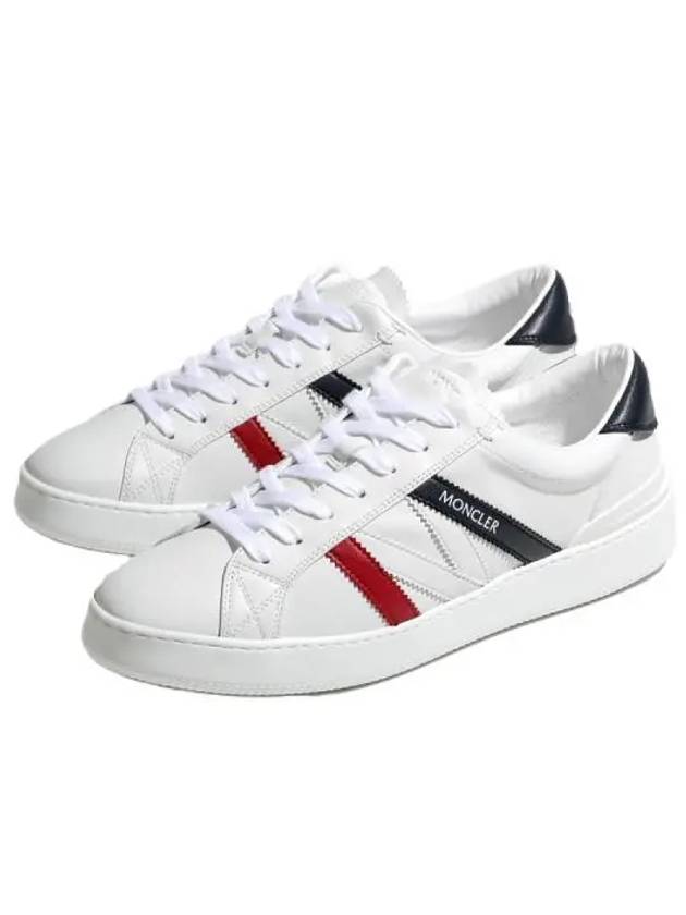 Men's Monaco Trainer Low Top Sneakers White - MONCLER - BALAAN 2