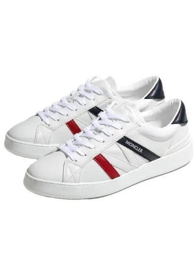 Men's Monaco Trainer Low Top Sneakers White - MONCLER - BALAAN 2