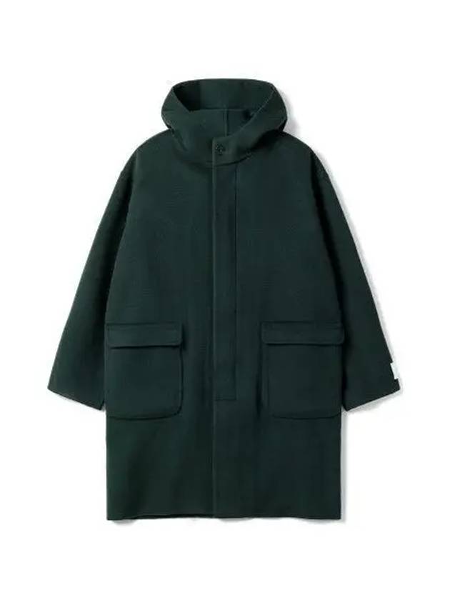 STUDIO M Temple Cashmere Coat Dark Green DK - ETUDES - BALAAN 1