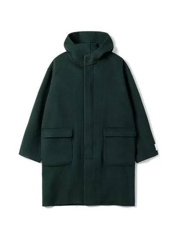 STUDIO M Temple Cashmere Coat Dark Green DK - ETUDES - BALAAN 1