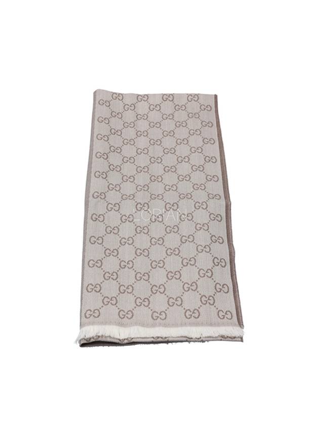 GG Microssima Two-Tone Wool Muffler Beige - GUCCI - BALAAN 3