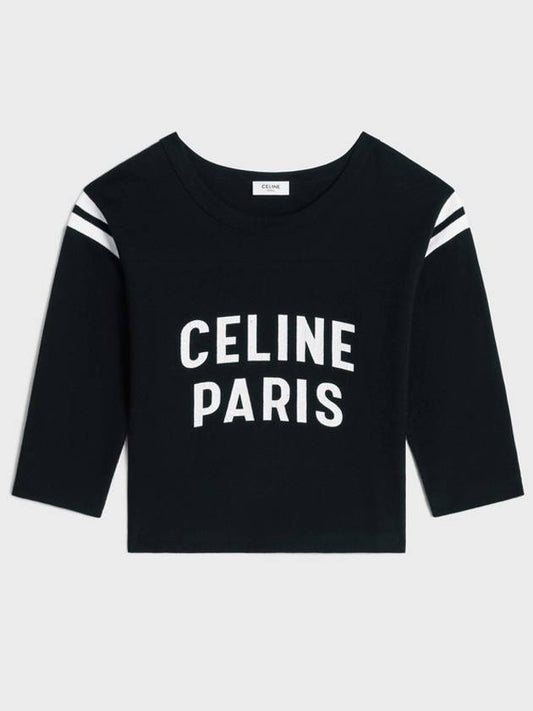 Black White Crackle Effect PARIS 16 Boxy Tee 2X92I668W 38AW - CELINE - BALAAN 2