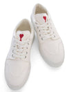 Basket Platform Heart Logo Low Top Sneakers White - AMI - BALAAN 6