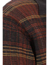 Evening Polo Jesus Check Knit Hemp Cardigan Brown - OUR LEGACY - BALAAN 4