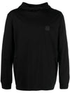 Metropolis Mercerized Jersey Hoodie Black - CP COMPANY - BALAAN 2