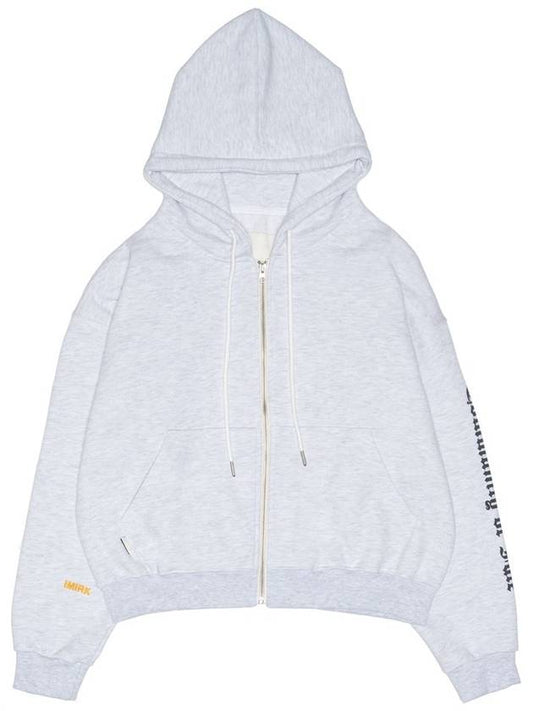 Last Supper Zip up Hoodie White Melange LS Zip up Hoodie White Melange - IMIRK - BALAAN 1