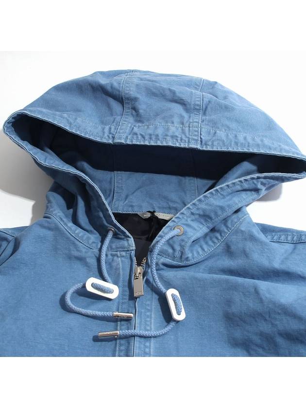 Couture Denim Hooded Zip-Up Blue - DIOR - BALAAN 7