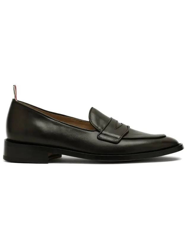 Grosgrain Loop Trim Loafers Brown - THOM BROWNE - BALAAN 3