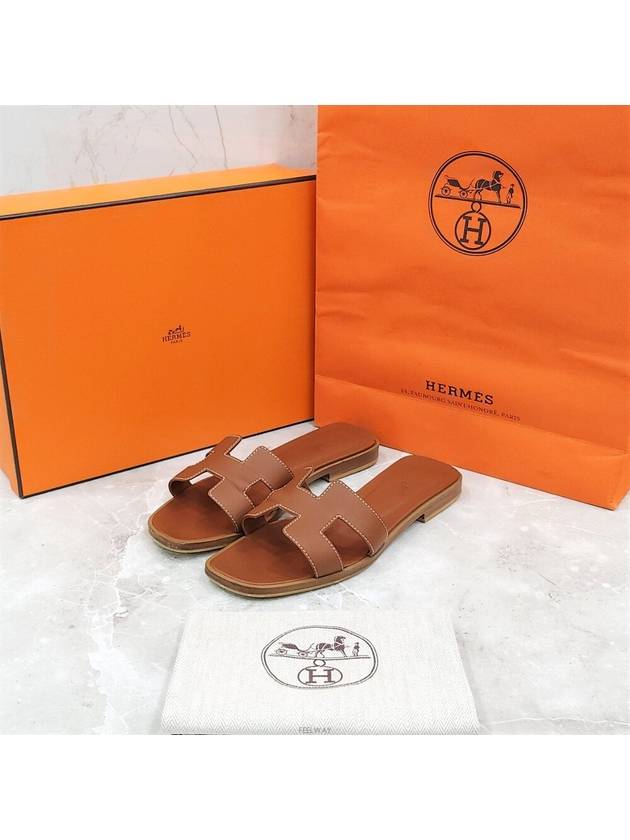 Lux You 36 Gold Oran Sandal Slippers - HERMES - BALAAN 6