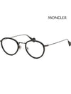 Glasses frame ML5057 004 Soltex round light metal - MONCLER - BALAAN 1