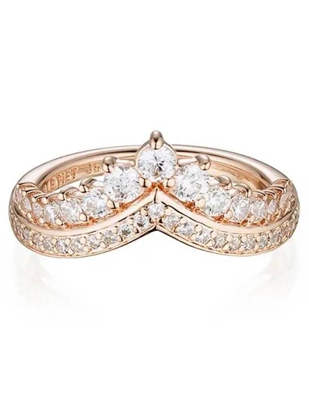 Princess Wishbone Ring Rose Gold - PANDORA - BALAAN 4