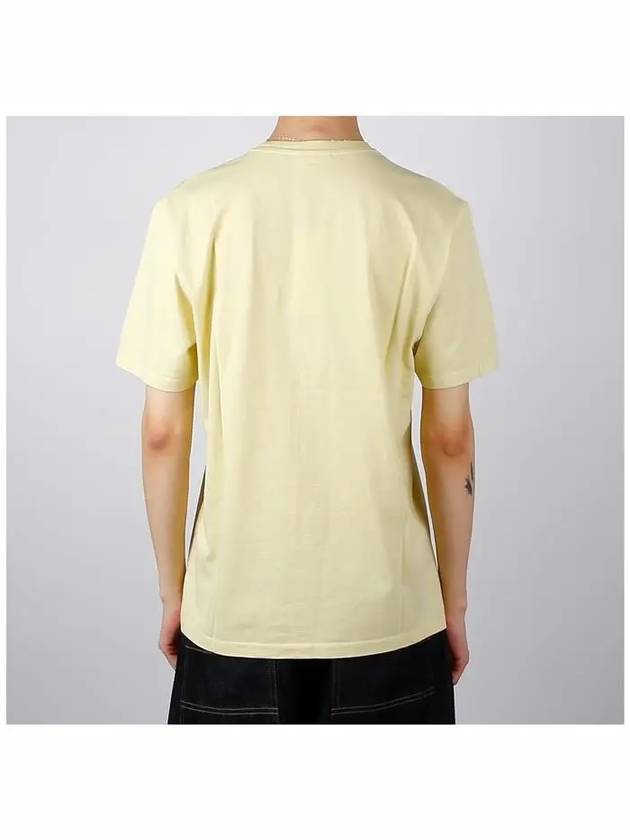 Fox Head Patch Classic Short Sleeve T-Shirt Yellow - MAISON KITSUNE - BALAAN 5