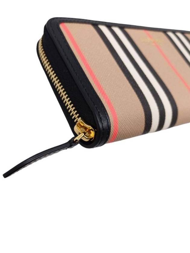 80274271 Striped zip up long wallet - BURBERRY - BALAAN 5