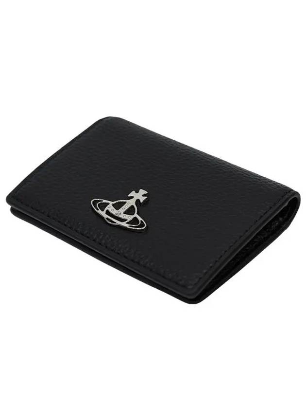 ORB Logo Half Wallet Black - VIVIENNE WESTWOOD - BALAAN 8