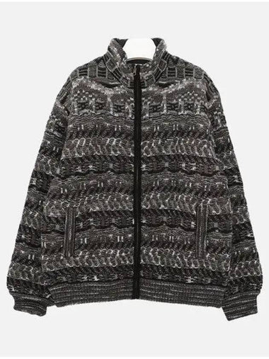 Missoni Collaboration Reversible Zip up Knit Men s Jacket FW21J116 BLK 271566 1038679 - SUPREME - BALAAN 1