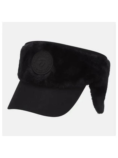 Women's Fur Earring Sun Visor Black - TAYLORMADE - BALAAN 2