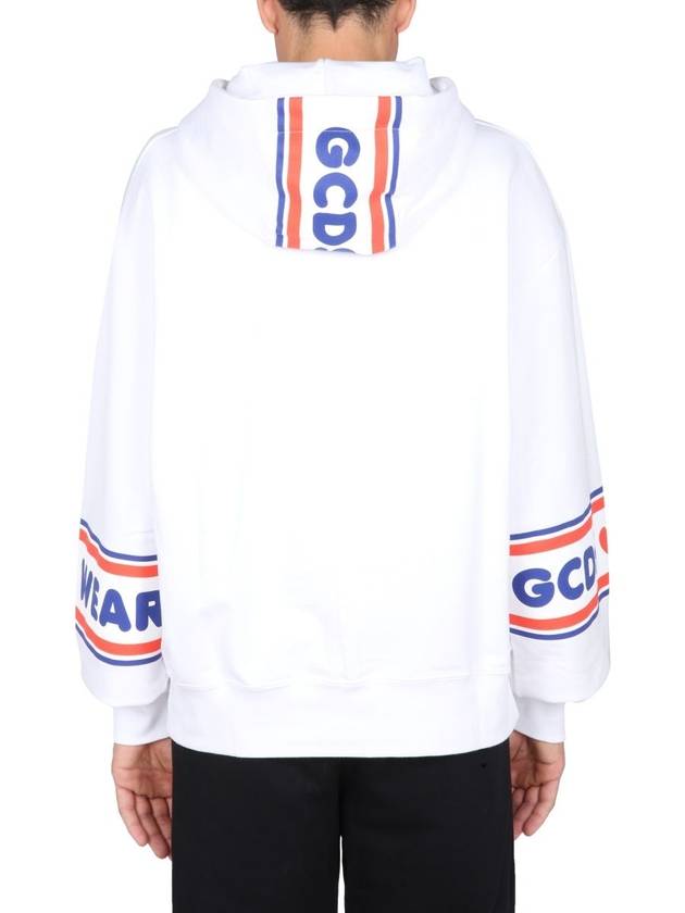 logo print striped hoodie CC94M02150501 - GCDS - BALAAN 6