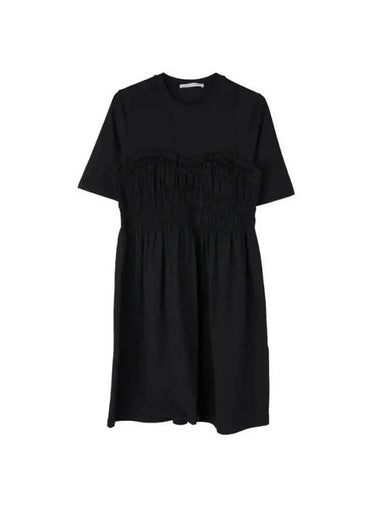 SMOCK Ruffle One Piece RTW10026 VALENCIA BLACK - CECILIE BAHNSEN - BALAAN 1