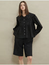 Sailor double collar blouse Black - MANAVIS7 - BALAAN 1