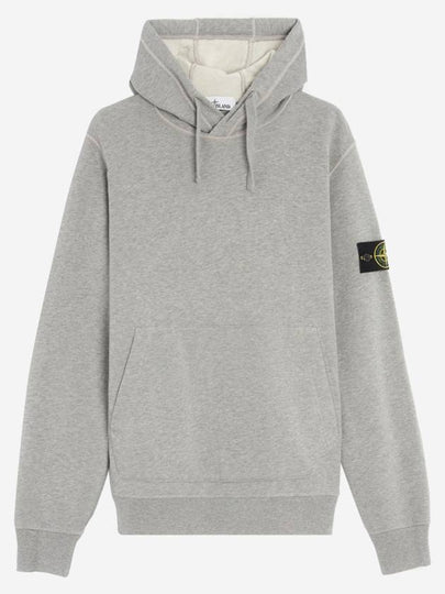 Wappen Patch Classic Fleece Hoodie Grey - STONE ISLAND - BALAAN 2