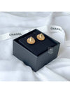 CC logo gold tone button type circle crystal earrings AB8801 - CHANEL - BALAAN 3