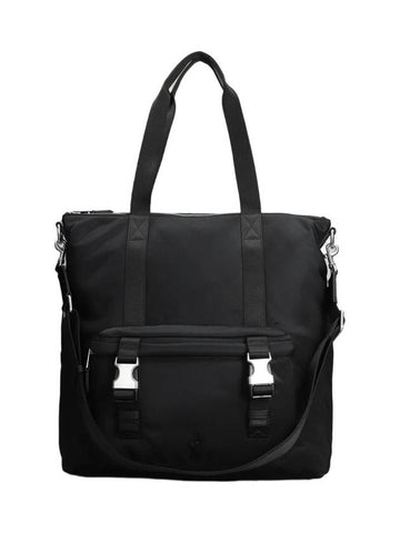 De Coeur Buckle Detail Nylon Tote Bag Black - AMI - BALAAN 1