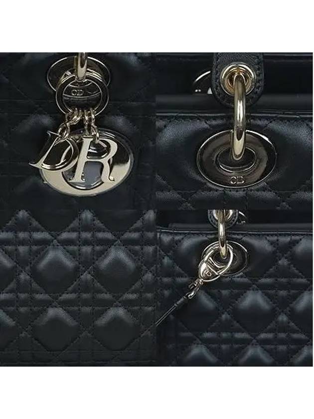 M0565ONGE M900 Gold Plated Black Lambskin Lady Medium 2WAY - DIOR - BALAAN 4