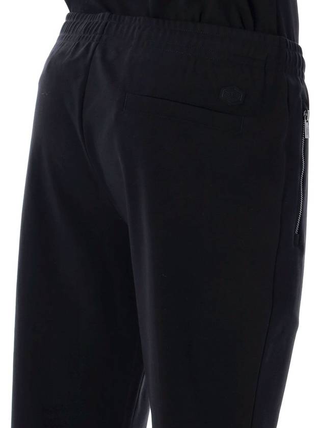 Zipper Pocket Track Pants Black - EMPORIO ARMANI - BALAAN 4