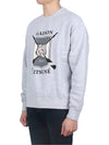 College Fox Print Sweatshirt Light Grey - MAISON KITSUNE - BALAAN 4