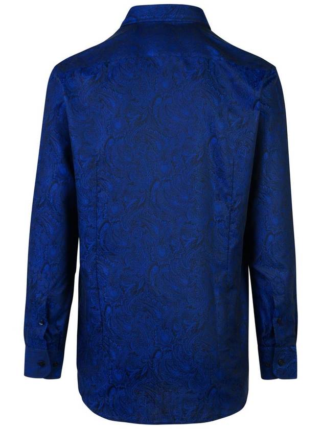 Etro 'Roma' Blue Cotton Shirt - ETRO - BALAAN 3