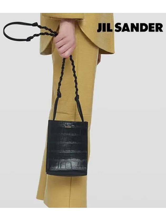 Tangle Small Leather Cross Bag Black - JIL SANDER - BALAAN 9