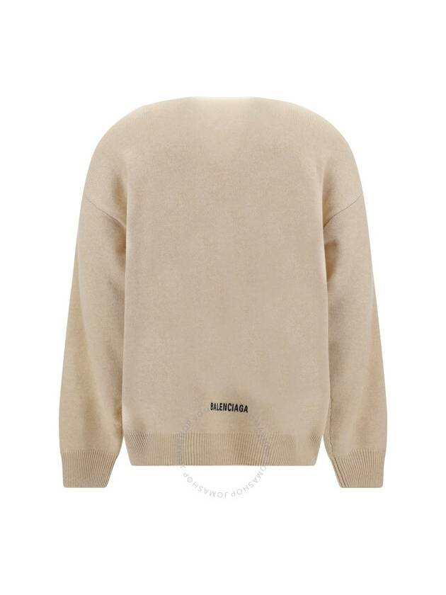 crew neck cashmere knit top beige - BALENCIAGA - BALAAN 3