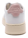 Medalist Pink Tab Leather Low Top Sneakers White - AUTRY - BALAAN 5