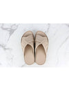 FF logo sandals slippers beige 7 260 - FENDI - BALAAN 7