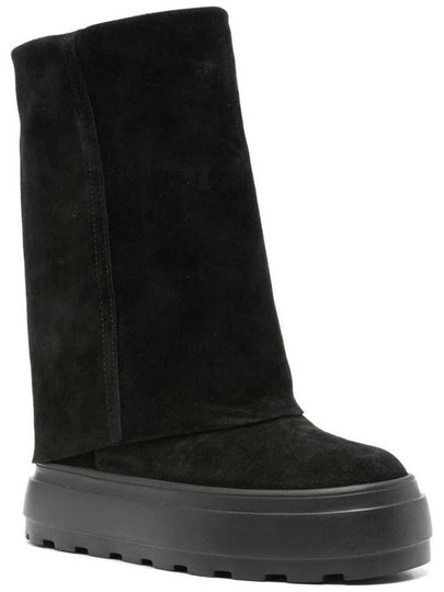 Casadei Black Platform Boots Black Leather - CASADEI - BALAAN 2