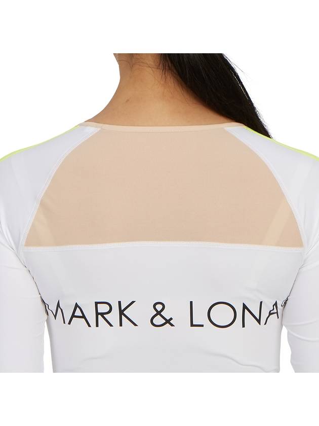 Golf wear women s innerwear long sleeve t shirt MLW 3A AU04 WHITE - MARK & LONA - BALAAN 8