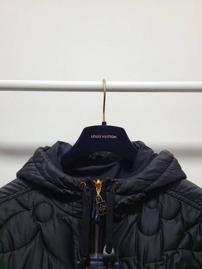 Used luxury goods Lewis It 36 Black reversible quilted monogram padded jumper - LOUIS VUITTON - BALAAN 2