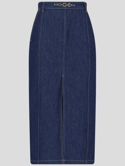 Denim Long H-Line Skirt Blue - PATOU - BALAAN 2